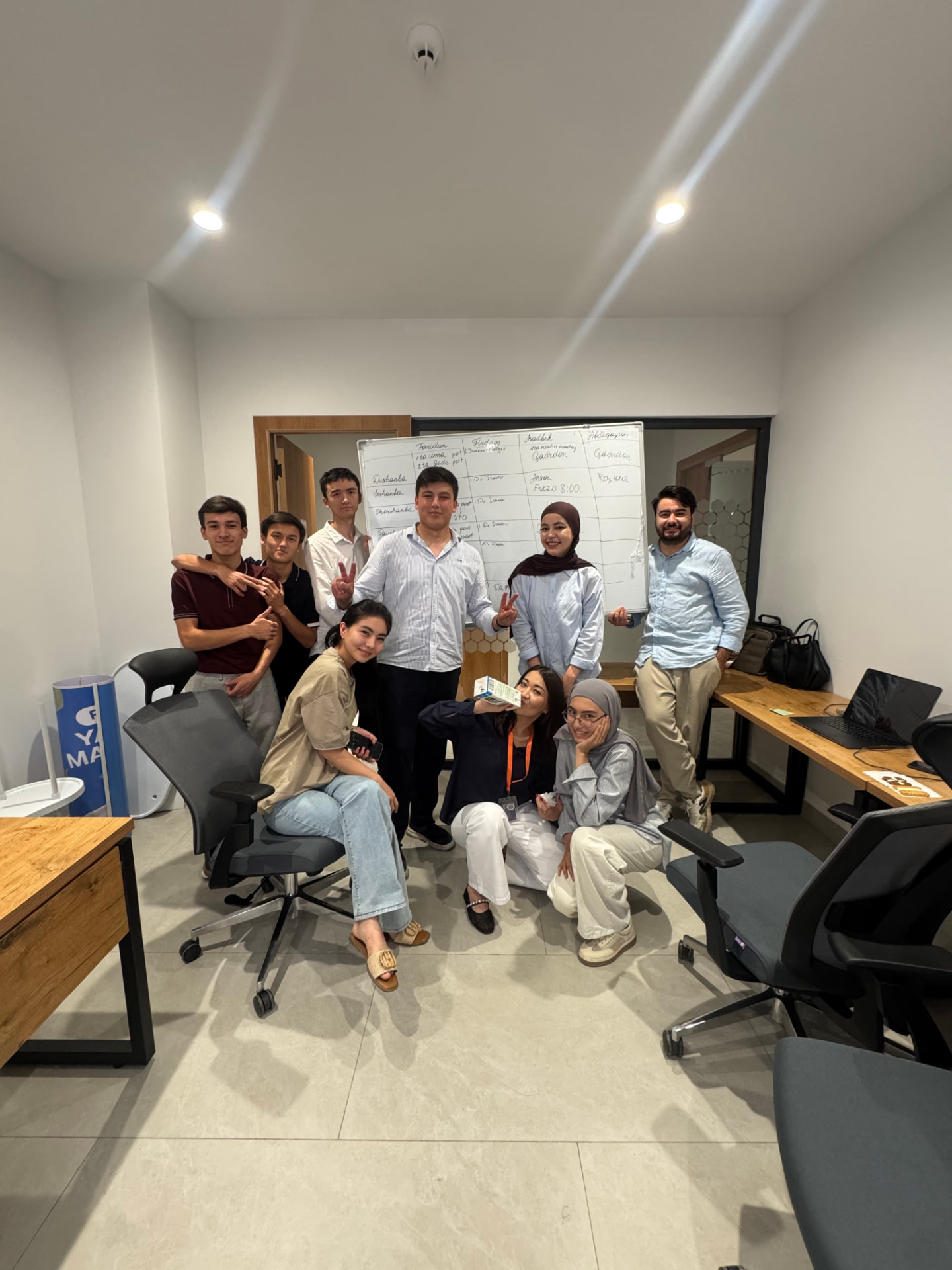 Charx Marketing team in the Fergana office